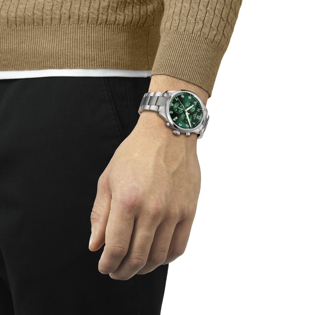  Shop Authentic Tissot Chrono XL Classic Green Dial Silver Steel Strap Watch for Men - T116.617.11.092.00 - Luxxuri