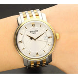  Shop Authentic Tissot T Classic Bridgeport Silver Dial Two Tone Mesh Bracelet Watch For Men - T097.410.22.038.00 - Luxxuri