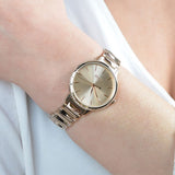  Shop Authentic Hugo Boss Signature Gold Dial Gold Stainless Steel Strap Watch for Women - 1502540 - Luxxuri