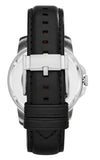  Shop Authentic Fossil Grant Skeleton White Dial Black Leather Strap Watch for Men -  ME3053 - Luxxuri