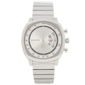  Shop Authentic Gucci Grip Collection Quartz Silver Dial Silver Steel Strap Watch For Men - YA157302 - Luxxuri