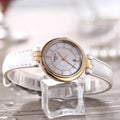  Shop Authentic Tissot T Lady Flamingo Mother of Pearl White Dial White Leather Strap Watch For Women - T094.210.26.111.01 - Luxxuri