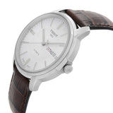  Shop Authentic Tissot Automatics III Steel White Dial Brown Leather Strap Watch For Men - T065.430.16.031.00 - Luxxuri