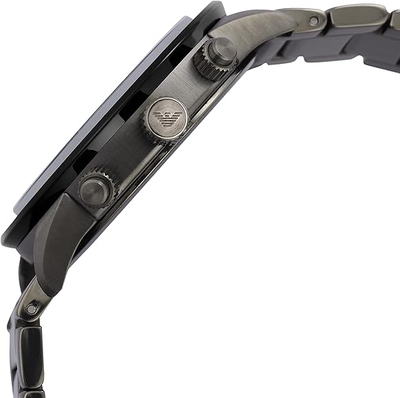  Shop Authentic Emporio Armani Mario Chronograph White Dial Black Steel Strap Watch For Men - AR11471 - Luxxuri