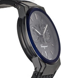  Shop Authentic Salvatore Ferragamo Sapphire Chrono Black Dial Black Rubber Strap Watch for Men - SFME00621 - Luxxuri