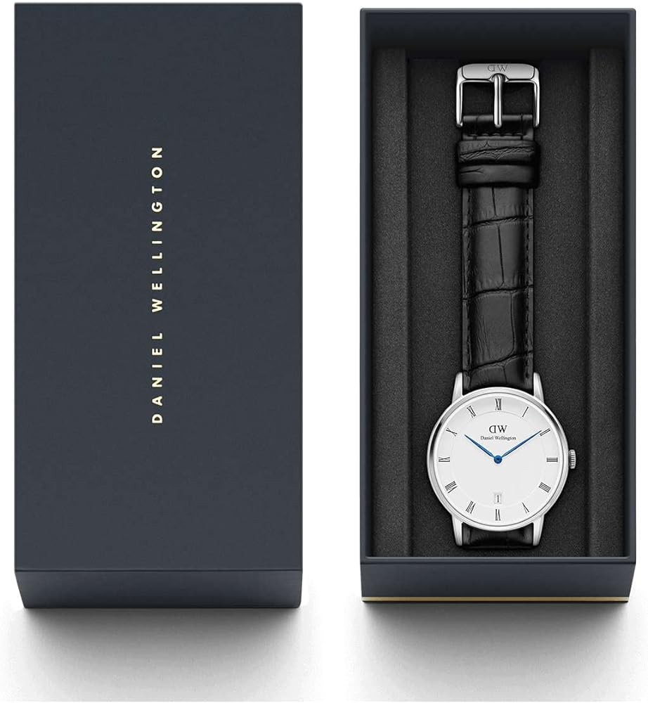  Shop Authentic Daniel Wellington Dapper Reading White Dial Black Leather Strap Watch For Men - DW00100108 - Luxxuri