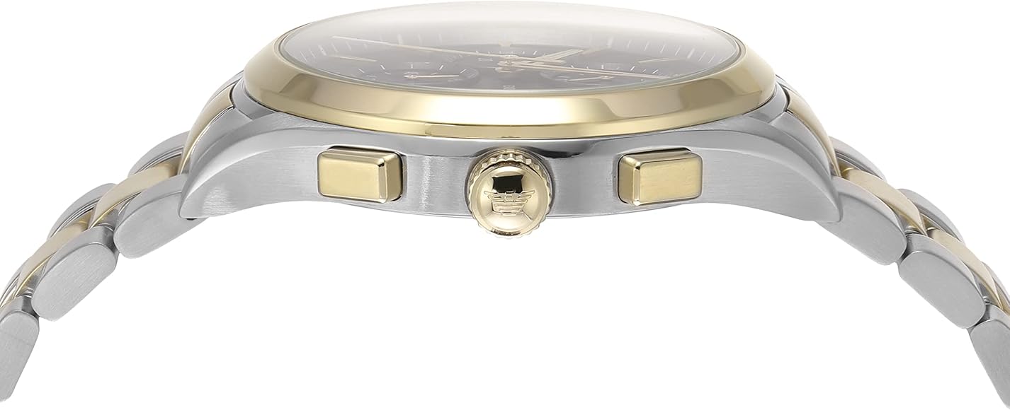  Shop Authentic Emporio Armani Paolo Chronograph Grey Dial Two Tone Steel Strap Watch For Men - AR11527 - Luxxuri