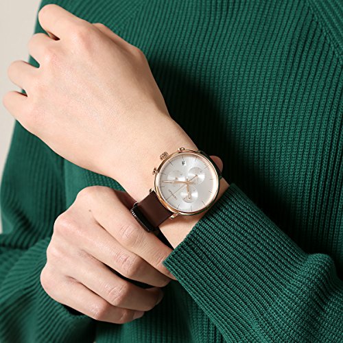  Shop Authentic Calvin Klein High Noon Silver Dial Brown Leather Strap Watch for Men - K8M276G6 - Luxxuri