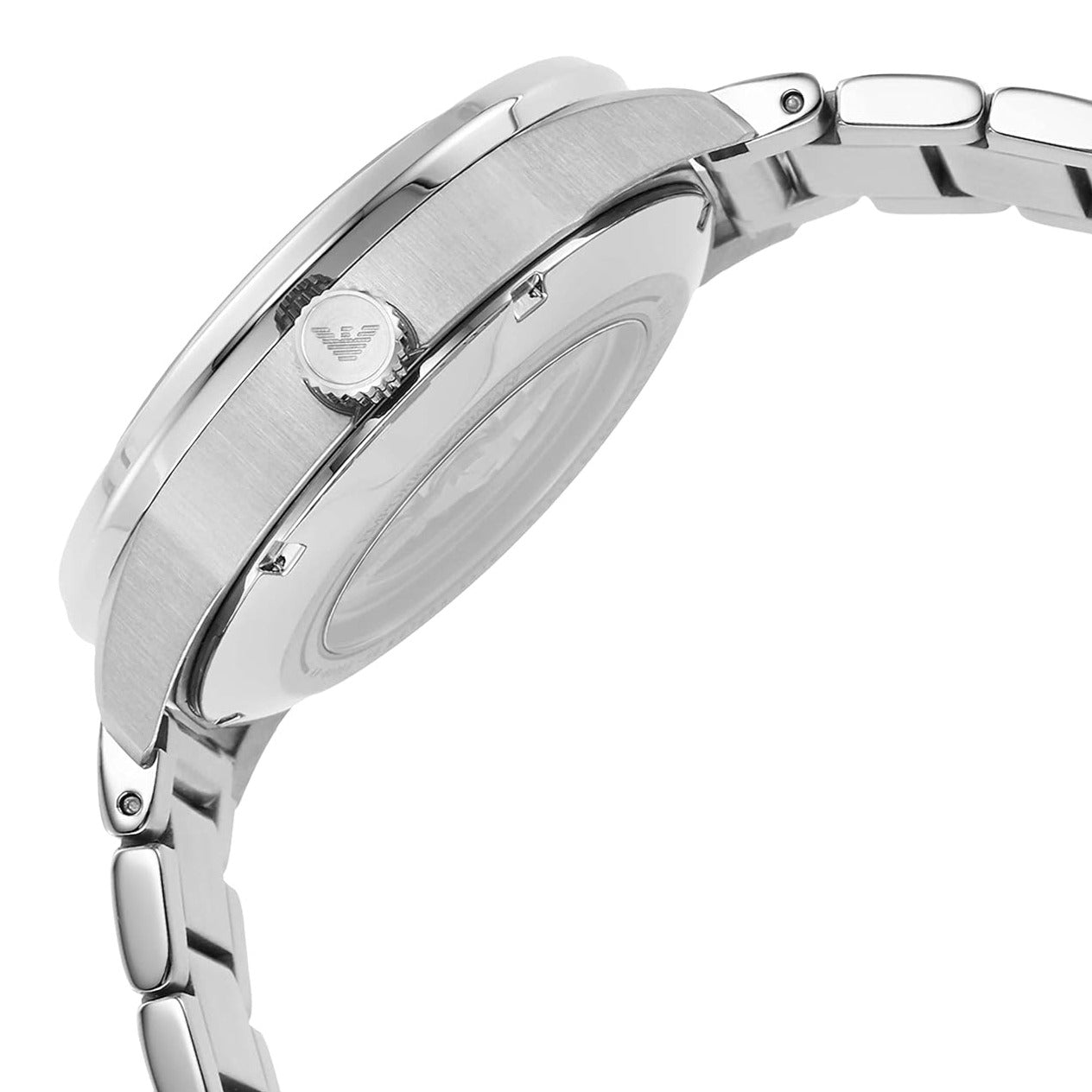  Shop Authentic Emporio Armani Mario Chronograph Automatic Blue Dial Silver Steel Strap Watch For Men - AR60052 - Luxxuri