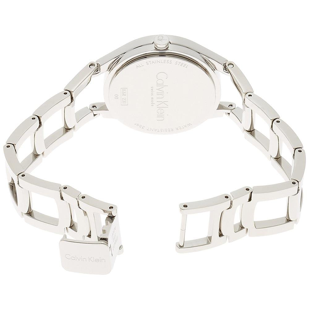  Shop Authentic Calvin Klein Class Black Dial Silver Steel Strap Watch for Women - K6R23121 - Luxxuri