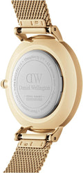  Shop Authentic Daniel Wellington Petite Evergold Black Dial Gold Mesh Strap Watch For Women - DW00100345 - Luxxuri