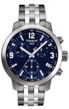  Shop Authentic Tissot PRC 200 Chronograph Blue Dial Silver Steel Strap Watch For Men - T055.417.11.047.00 - Luxxuri