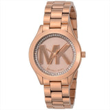  Shop Authentic Michael Kors Slim Runway Rose Gold Dial Rose Gold Steel Strap Watch for Women - MK3549 - Luxxuri