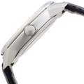  Shop Authentic Calvin Klein Infinity Silver Dial Black Leather Strap Watch for Men - K5S341C6 - Luxxuri
