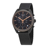  Shop Authentic Tissot T Classic PR 100 Chronograph Anthracite Black Dial Black Mesh Bracelet Watch For Men - T101.417.23.061.00 - Luxxuri