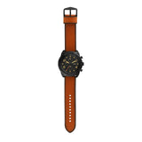  Shop Authentic Fossil Bronson Black Dial Brown Leather Strap Watch for Men - FS5714 - Luxxuri