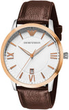  Shop Authentic Emporio Armani Giovanni Quartz White Dial Brown Leather Strap Watch For Men - AR11211 - Luxxuri