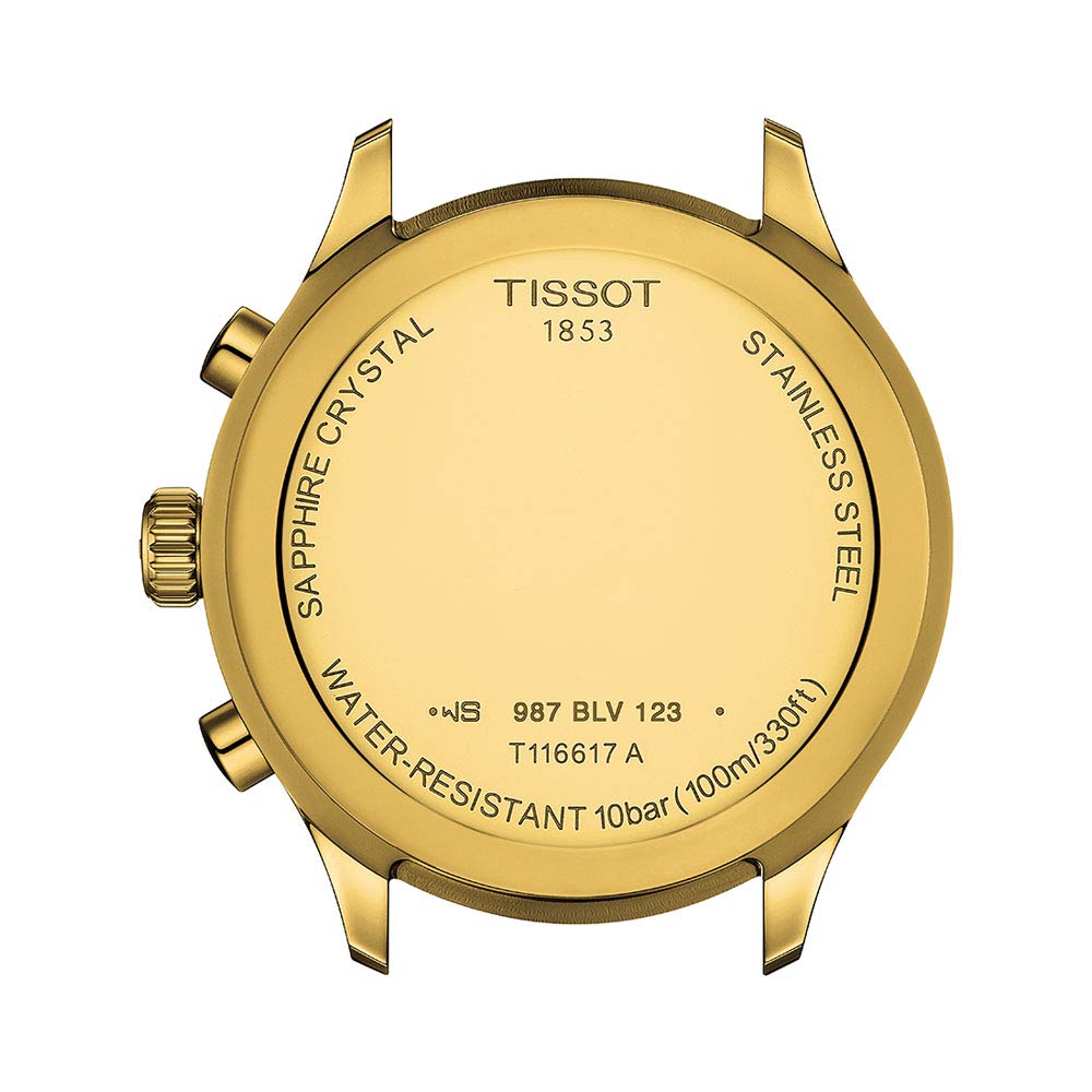  Shop Authentic Tissot Chrono XL Classic Black Dial Gold Steel Strap Watch for Men - T116.617.33.051.00 - Luxxuri