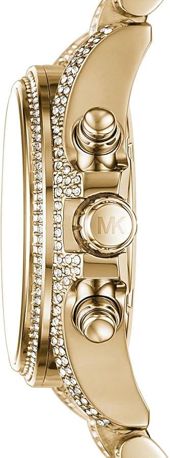  Shop Authentic Michael Kors Mini Bradshaw Crystals Gold Dial Gold Steel Strap Watch For Women - MK6494 - Luxxuri