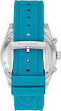  Shop Authentic Michael Kors Hadyn Analog Silver Dial Blue Rubber Strap Watch for Women - MK7485 - Luxxuri