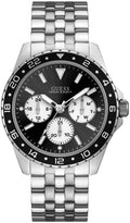  Shop Authentic Guess Odyssey Black Dial Silver Steel Strap Watch For Men - W1107G1 - Luxxuri
