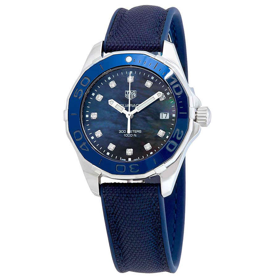 Tag Heuer Aquaracer Blue Mother of Pearl Dial  Watch for Women - WAY131L.FT6091
