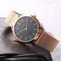  Shop Authentic Calvin Klein Minimal Black Dial Rose Gold Mesh Bracelet Watch for Men - K3M2162Y - Luxxuri