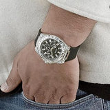  Shop Authentic Guess Baguette Crystals Black Dial Black Silicone Strap Watch For Men - GW0208G1 - Luxxuri