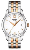  Shop Authentic Tissot T Classic Tradition Lady White Dial Two Tone Steel Strap Watch For Women - T063.210.22.037.01 - Luxxuri