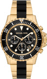  Shop Authentic Michael Kors Everest Chronograph Black Dial Two Tone Steel Strap Watch For Men - MK8979 - Luxxuri