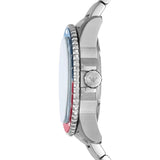  Shop Authentic Emporio Armani Sea Explorer GMT Blue Dial Silver Steel Strap Watch For Men - AR11590 - Luxxuri