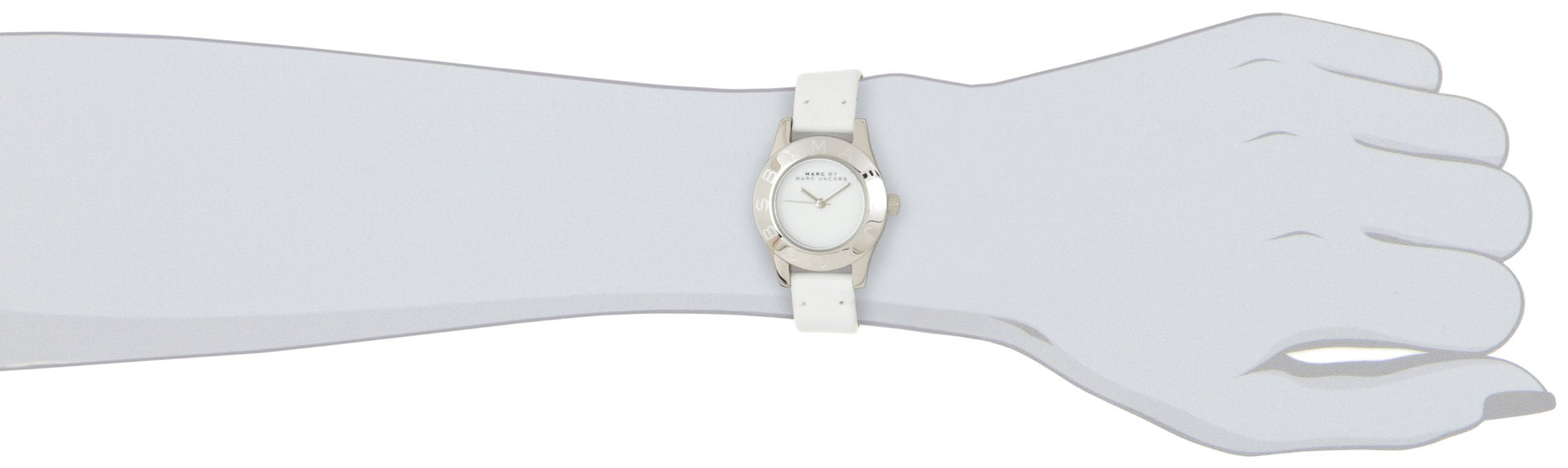  Shop Authentic Marc Jacobs Mini Blade White Dial White Leather Strap Watch for Women - MBM1206 - Luxxuri