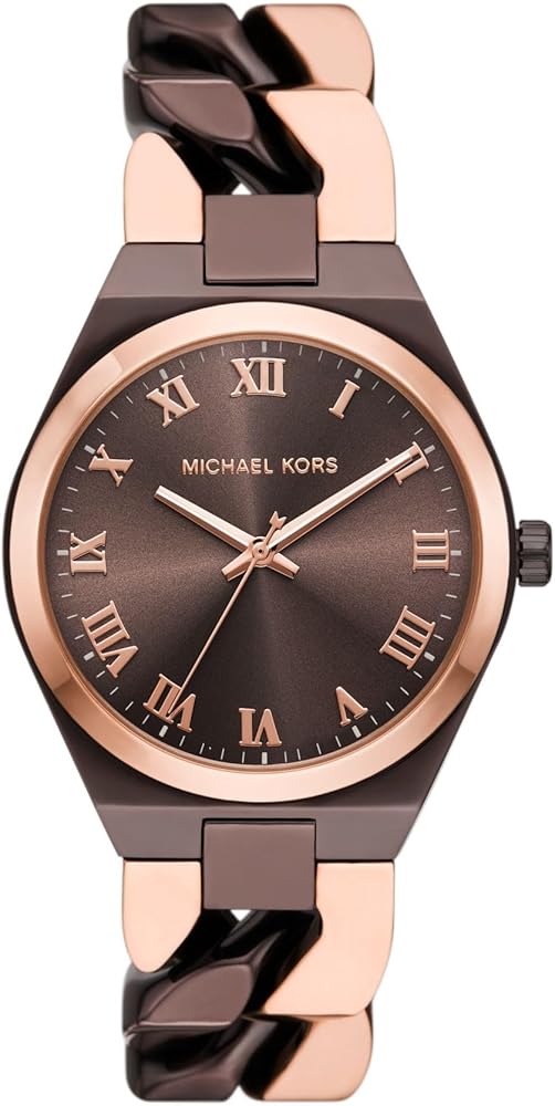  Shop Authentic Michael Kors Lennox Analog Brown Dial Two Tone Steel Strap Watch for Women - MK7501 - Luxxuri