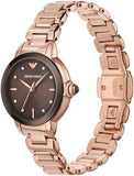  Shop Authentic Emporio Armani Mia Quartz Brown Dial Rose Gold Steel Strap Watch For Women - AR11570 - Luxxuri