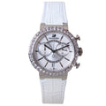  Shop Authentic Swarovski Citra Sphere Chronograph White Dial White Leather Strap Watch for Women - 5027127 - Luxxuri