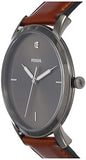  Shop Authentic Fossil The Minimalist 3H Grey Dial Brown Leather Strap Watch for Men - FS5479 - Luxxuri