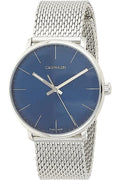  Shop Authentic Calvin Klein High Noon Quartz Blue Dial Silver Mesh Bracelet Watch for Men - K8M2112N - Luxxuri