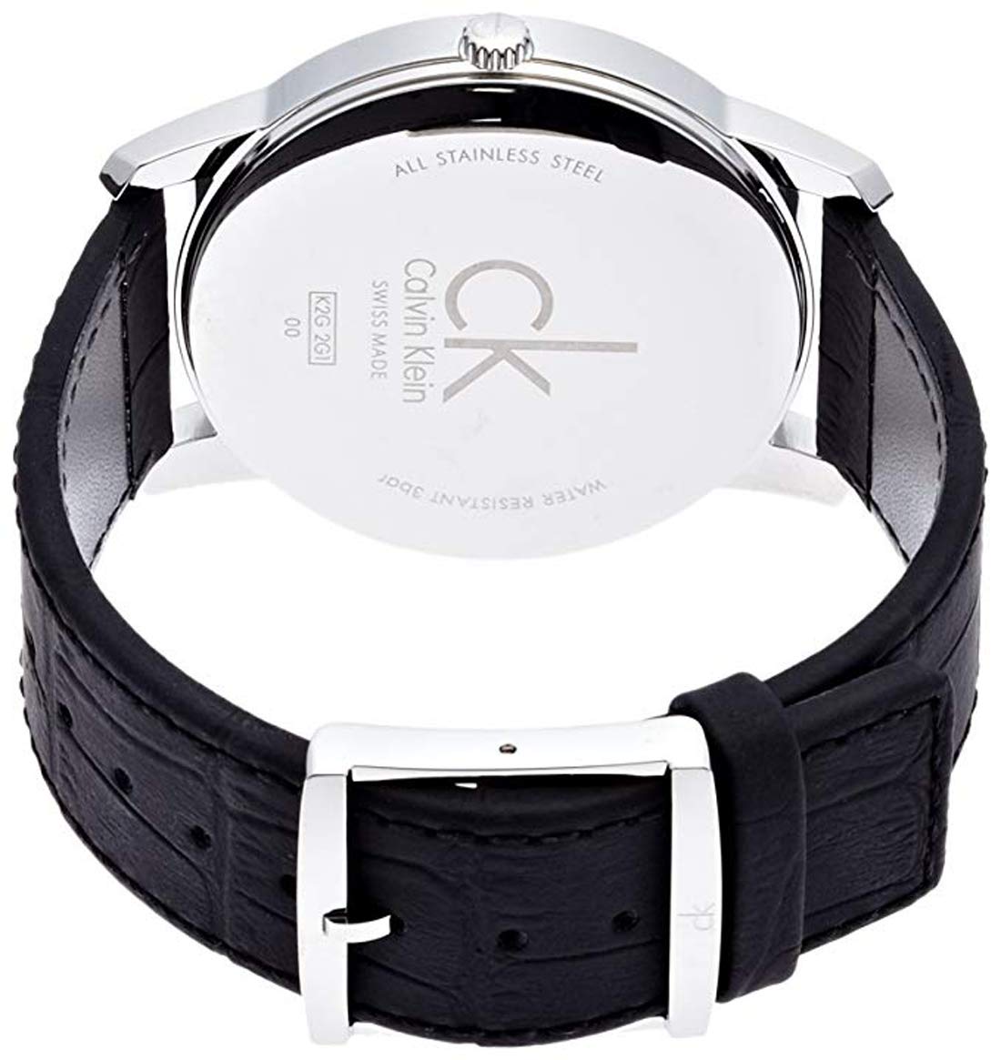  Shop Authentic Calvin Klein City Quartz Black Dial Black Leather Strap Watch for Men - K2G2G1C3 - Luxxuri