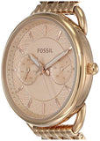  Shop Authentic Fossil Tailor Rose Gold Dial Rose Gold Stainless Steel Strap Watch for Women - ES3713 - Luxxuri