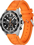  Shop Authentic Hugo Boss Energy Chronograph Quartz Black Dial Orange Rubber Strap Watch For Men - 1513970 - Luxxuri