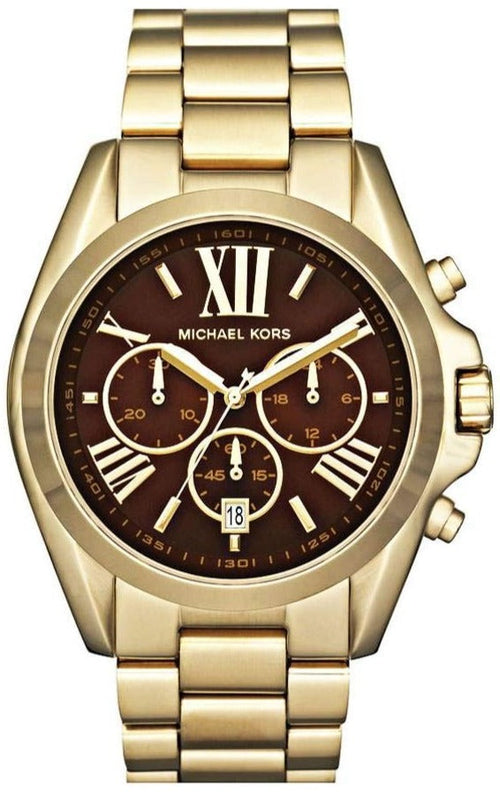  Shop Authentic Michael Kors Bradshaw Brown Dial Gold Steel Strap Watch for Women - MK5502 - Luxxuri