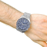  Shop Authentic Emporio Armani Sportivo Chronograph Blue Stainless Steel Watch For Men - AR6072 - Luxxuri