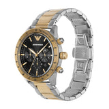  Shop Authentic Emporio Armani Analog Chronograph Black Dial Two Tone Steel Strap Watch For Men - AR11521 - Luxxuri