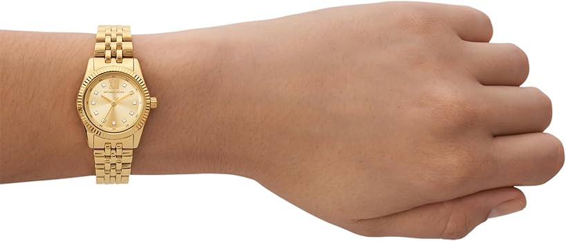  Shop Authentic Michael Kors Lexington Analog Gold Dial Gold Steel Strap Watch for Women - MK4741 - Luxxuri