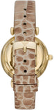  Shop Authentic Emporio Armani Gianni T Bar Crystals Silver Dial Brown Leather Strap Watch For Women - AR11518 - Luxxuri