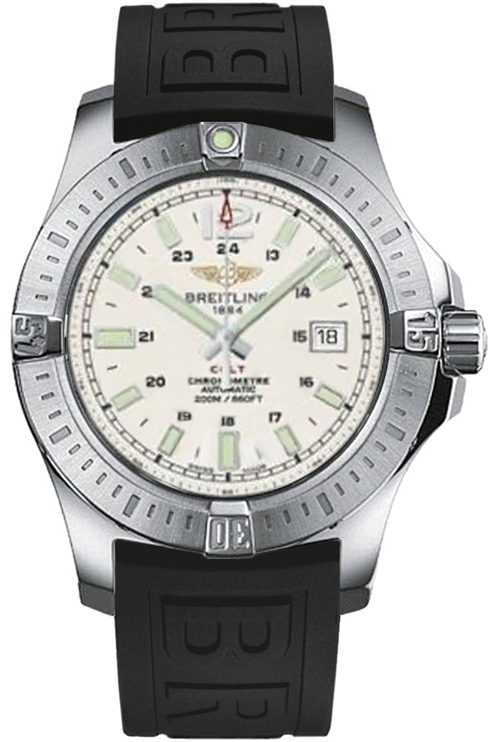  Shop Authentic Breitling Colt Automatic White Dial 44mm Mens Watch - A1738811/G791/A19BA - Luxxuri