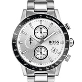  Shop Authentic Hugo Boss Rafale Competitive Sport Silver Dial Silver Steel Strap Watch for Men - 1513511 - Luxxuri