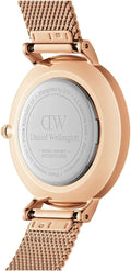  Shop Authentic Daniel Wellington Petite Rose Gold Dial Rose Gold Mesh Strap Watch For Women - DW00100472 - Luxxuri