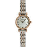  Shop Authentic Emporio Armani Gianni Mother of Pearl Dial Two Tone Steel Strap Watch For Women - AR1764 - Luxxuri