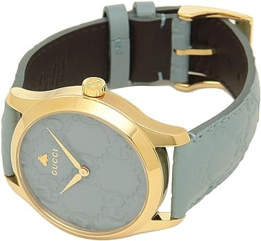  Shop Authentic Gucci G Timeless Quartz Blue Dial Blue Leather Strap Watch For Men - YA1264097 - Luxxuri